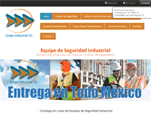 Tablet Screenshot of grupoindustrialcg.com.mx